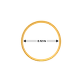 22kt Gold Bangles – Lightweight 41 gm, 2.12 in diameter, Classic Beaded Detailing, Model RJLB3005 – Regal Jewels Chicago