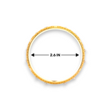 “22kt Gold Ladies Bangle RJLB3334B – Intricate filigree with white accents, 2.4 inch – Regal Jewels Chicago”

“Traditional 22kt gold filigree bangle RJLB3334B – Handcrafted elegance, 2.4 inch – Regal Jewels USA”

“Regal Jewels RJLB3334B – Designer 22kt gold ladies bangle with fine filigree detailing, 2.4 inch size”