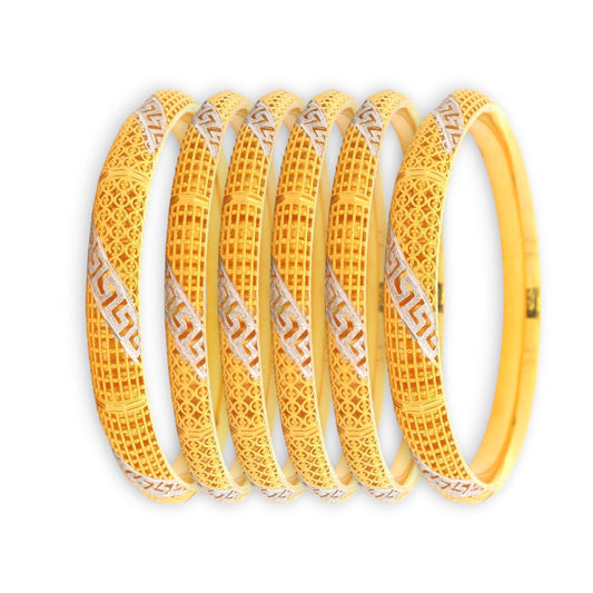“22kt Gold Ladies Bangles RJLB3396 – Traditional antique cutwork with dual-tone finish, handcrafted bridal set – Regal Jewels Chicago”

“Designer 22kt gold bangles RJLB3396 – Elegant dual-tone carved pattern, ethnic women’s jewelry set – Regal Jewels USA”

“RJLB3396 22kt gold ladies bangle set – Antique cutwork detailing with rhodium highlights, classic Indian bridal jewelry – Regal Jewels Chicago”