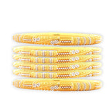 “22kt Gold Ladies Bangles RJLB3406A – Intricate handcrafted gold bangles with dual-tone accents and embossed bead design – Regal Jewels Chicago”

“Traditional 22kt gold bangle set RJLB3406A – designer ladies bangles with white rhodium details and fine ethnic craftsmanship – Regal Jewels USA”

“Elegant 22kt ladies bangles RJLB3406A – textured gold jewelry set with artistic bead patterns and rhodium highlights – Regal Jewels Chicago”