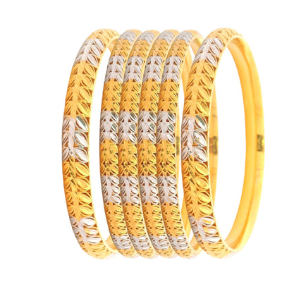 “22kt Gold Ladies Bangles RJLB3411 – Dual-tone leaf cut design, handcrafted traditional jewelry set – Regal Jewels Chicago”

“Elegant 22kt gold bangles RJLB3411 – Designer two-tone leaf pattern, ethnic women’s jewelry – Regal Jewels USA”

“RJLB3411 22kt gold ladies bangle set – Dual-shade leaf motif design, Indian bridal jewelry – Regal Jewels Chicago”