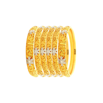 “22kt Gold Ladies Bangles RJLB3465 – Intricate floral textured design with dual-tone finish, bridal jewelry set – Regal Jewels Chicago”

“Traditional 22kt gold bangles RJLB3465 – Handcrafted ethnic jewelry set with floral motifs and rhodium accents – Regal Jewels USA”

“Elegant RJLB3465 22kt gold ladies bangle set – Designer floral filigree with dual-shade highlights – Regal Jewels Chicago jewelry”