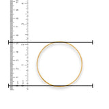 22kt Gold Ladies Bangle – Slim Kada with Textured Finish, Ruler Scale Measurement – RJLB3541D