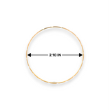 22kt Gold Ladies Bangle – Slim Kada with Faceted Design, Size 2.10 Inch Diameter – RJLB3552C