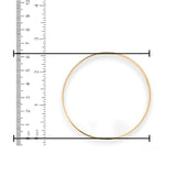 22kt Gold Bangle – Slim Kada with Elegant Detailing, Ruler Scale Measurement Reference – RJLB3558D