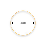 22kt Gold Ladies Bangle – Slim Kada with Sparkling Finish, Size 2.12 Inch Diameter – RJLB3563C