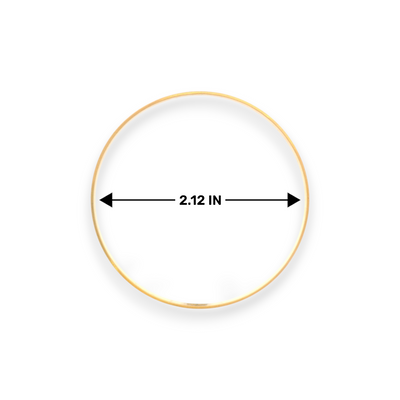 22kt Gold Ladies Bangle – Slim Kada with Sparkling Finish, Size 2.12 Inch Diameter – RJLB3563C