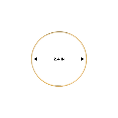 22kt Gold Ladies Bangle RJLB4021C – size 2.4 inch, single kada with engraved circular motif design, lightweight traditional daily wear bangle – Regal Jewels Chicago