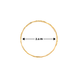 22kt Gold Ladies Bangles RJLB4025 – Intricate filigree design with textured patterns and bold accents, traditional Indian gold jewelry set for women – Regal Jewels Chicago