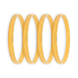 22kt Gold Ladies Bangles RJLB4023 – Classic engraved line pattern, lightweight 4-piece daily wear traditional gold bangle set – Regal Jewels Chicago