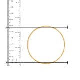 22kt Gold Ladies Bangle RJLB4020B – slim plain kada with polished finish, diameter size measured with ruler in cm and inches for accuracy – Regal Jewels Chicago