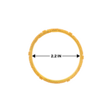 22kt Gold Ladies Bangle RJLB4020C – Classic engraved round pattern, traditional Indian gold bangle for women, 2.6 inch (2-6 size) – Regal Jewels Chicago