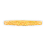 22kt Gold Ladies Bangle RJLB4026A – elegant kada with engraved circular swirl motifs and polished textured finish, side profile view highlighting craftsmanship – Regal Jewels Chicago
