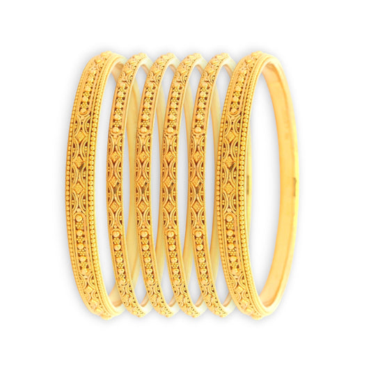 “22kt Gold Ladies Bangles RJLB4032 – Traditional filigree cutwork with fine detailing, handcrafted bridal set – Regal Jewels Chicago”

“Elegant 22kt gold bangles RJLB4032 – Designer ethnic jewelry set for women with textured filigree patterns – Regal Jewels USA”

“RJLB4032 22kt gold ladies bangle set – Handcrafted filigree design, classic Indian bridal jewelry – Regal Jewels Chicago”