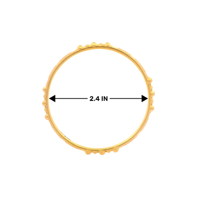 “22kt Gold Ladies Bangle RJLB4033C – 2.4 inch antique dotted design – Regal Jewels Chicago”

“Traditional 22kt gold women’s bangle RJLB4033C – Classic dotted handcrafted design – Regal Jewels USA”

“Elegant RJLB4033C 22kt gold bangle – 2.4 inch antique style jewelry for women – Regal Jewels Chicago”