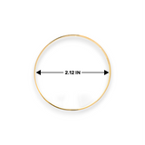 22kt Gold Ladies Bangle – Slim Kada with Fine Textured Finish, Size 2.12 Inch Diameter – RJLB4035C