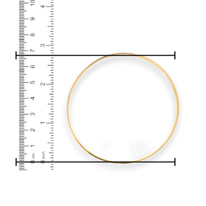 Measured 22kt Gold Ladies Bangle – 2.12 in Diameter – Regal Jewels RJLB4035, 166.7 gm