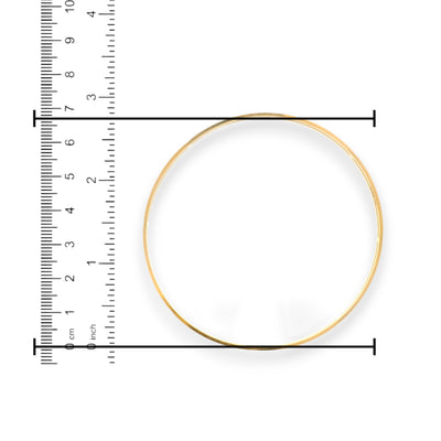 Measured 22kt Gold Ladies Bangle – 2.12 in Diameter – Regal Jewels RJLB4035, 166.7 gm