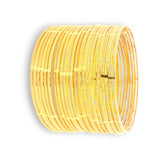 Wide Stack of 22kt Gold Ladies Bangles – Fine Cut Detailing, 166.7 gm – Regal Jewels RJLB4035