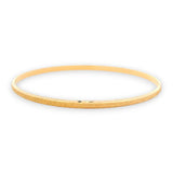 Single 22kt Gold Ladies Bangle – Slim textured finish, Size 2.6 in | Model RJLB4036 – Regal Jewels Chicago