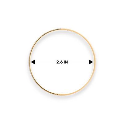 22kt Gold Ladies Bangles – 2.6 in diameter measurement | Model RJLB4036 – Regal Jewels Chicago