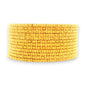 Front view of 22kt Gold Ladies Bangles – Detailed dotted textured finish | Model RJLB4037 – Regal Jewels Chicago