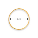 22kt Gold Ladies Bangles – 2.6 in diameter measurement | Model RJLB4037 – Regal Jewels Chicago