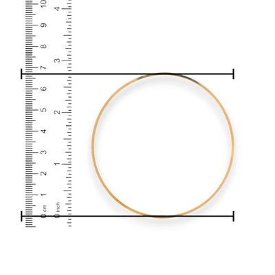 22kt Gold Ladies Bangles – Size 2.12 in with ruler measurement | Model RJLB4038 – Regal Jewels Chicago
