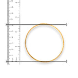 22kt Gold Ladies Bangles – Size 2.8 in with ruler measurement | Model RJLB4039 – Regal Jewels Chicago