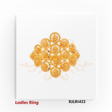 Floral Cluster Gold Ring – RJLR1422