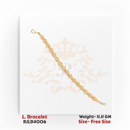Intricate Floral Link Ladies Bracelet – RJLB4006