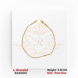 Sleek Dual-Tone Chain Gold Ladies Bracelet – RJLB4012