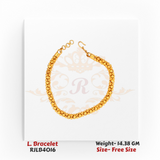 Golden Radiance Textured Ladies Bracelet – RJLB4016