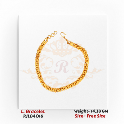 Golden Radiance Textured Ladies Bracelet – RJLB4016