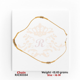 22kt Gold Chain RJC30334 | Classic & Stylish Gold Chain | Regal Jewels