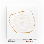 22kt Gold Chain RJC30482 | Classic & Stylish Gold Chain | Regal Jewels