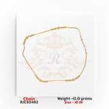 22kt Gold Chain RJC30482 | Classic & Stylish Gold Chain | Regal Jewels