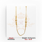 22kt gold chain with central filigree gold beads and polished accents, 18 inches in length. Product code RJC30482, total weight 12.0 grams.