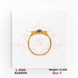 Blue & White Cluster Ladies Ring – RJLR0719