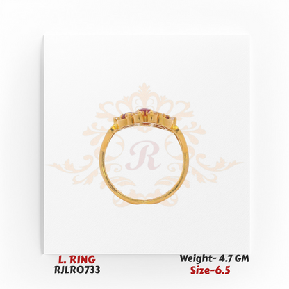 Ruby Floral Cluster Ladies Ring – RJLR0733