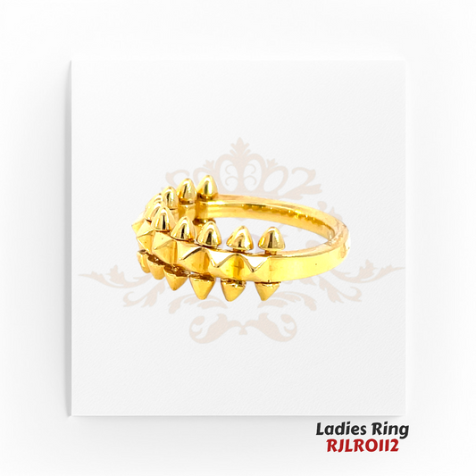 22kt Gold Ladies Ring RJLR0112 | Elegant Gold Ring | Regal Jewels