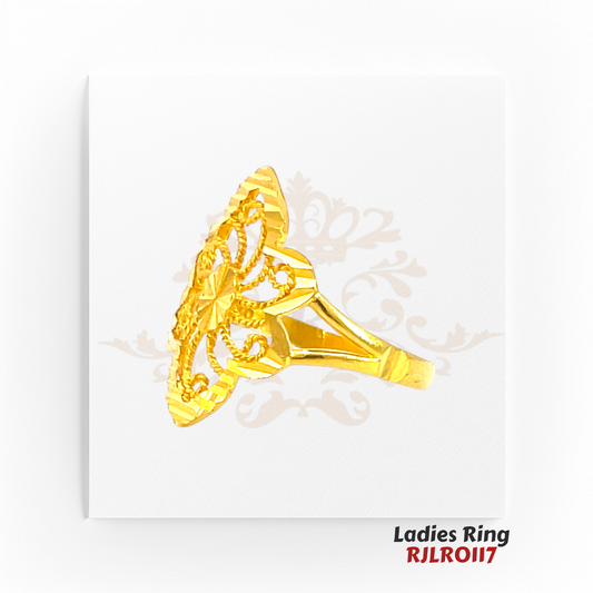 22kt Gold Ladies Ring RJLR0117 | Stylish Gold Ring | Regal Jewels