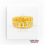 22kt Gold Ladies Ring RJLR0126 | Elegant Gold Ring | Regal Jewels