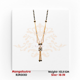 Radiant Dual-Strand Mangalsutra with Sparkling Pendant – RJM3130