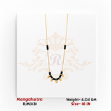 Charming Gold Bead Drop Mangalsutra – RJM3131