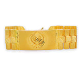 Khanda Emblem Gold Men’s Bracelet – RJMB0090