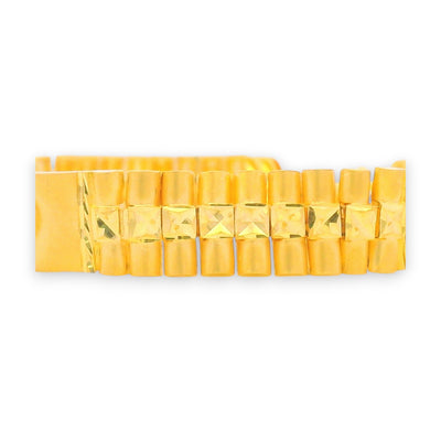 Khanda Emblem Gold Men’s Bracelet – RJMB0090