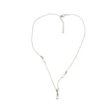Sterling silver chain with alternating pearls and textured silver beads, elegant fashion necklace for timeless style – Regal Jewels Chicago RJSC0001