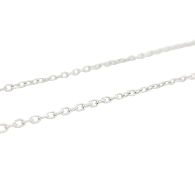 Close-up of sterling silver cable chain with polished oval links, durable and classic unisex jewelry style – Regal Jewels Chicago RJSC0004