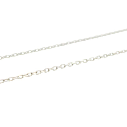 Close-up of sterling silver cable chain with polished oval links, versatile and durable jewelry design – Regal Jewels Chicago RJSC0006